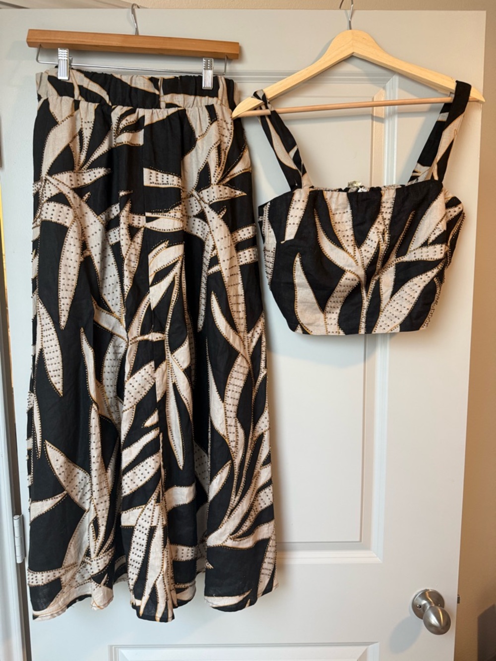 Beaded Maxi Skirt + Tank Set